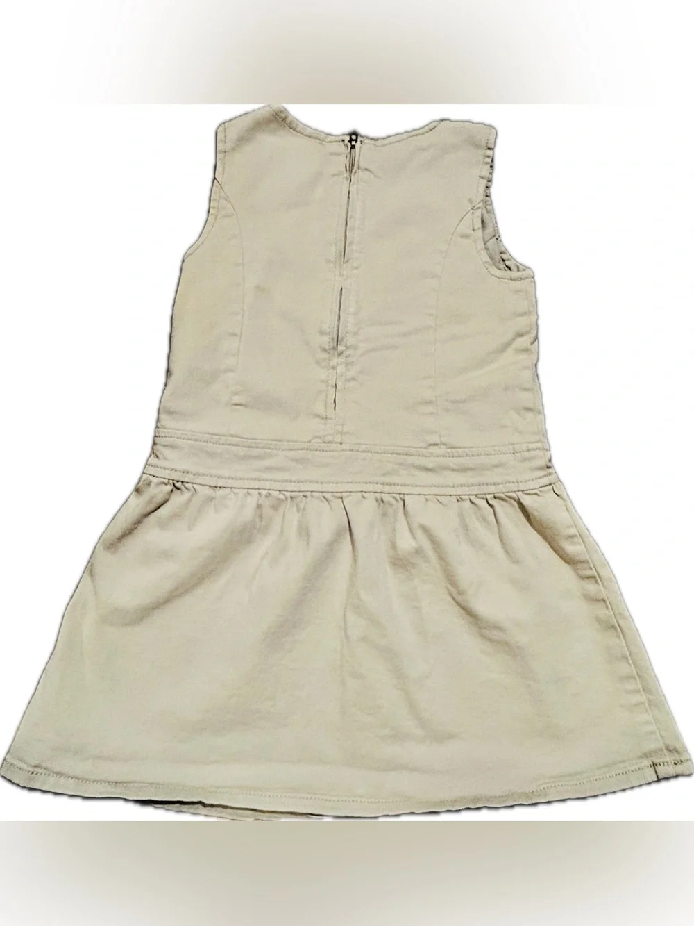 Children’s Place 4T Girls Sleeveless Khaki Dress